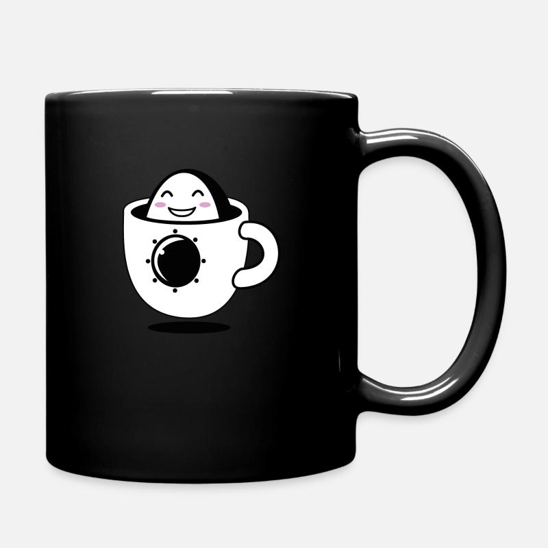 Design "Cosmic Cuppa" - Tasse einfarbig - Schwarz