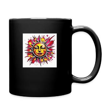 Dreaming Sun - Tasse einfarbig - Schwarz - Rechts