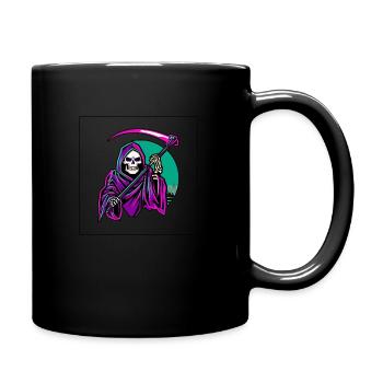 Neon reaper - Tasse einfarbig - Schwarz - Rechts