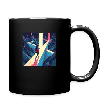 dracehenqodeLIAN - Tasse einfarbig - Schwarz - Rechts