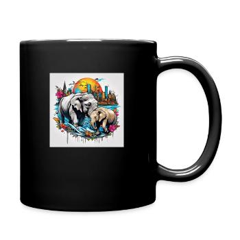 MOTHERS LOVE - Tasse einfarbig - Schwarz - Rechts