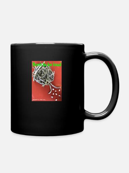 Né pour être bruyant - Mug uni - noir