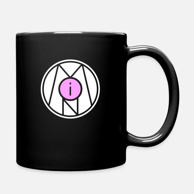 Moin Symbol Zeichen Stempel - Tasse einfarbig - Schwarz