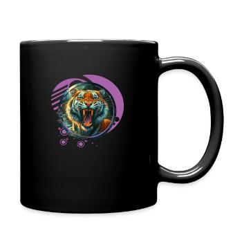 Roaring Tiger - Full Colour Mug - black - Right