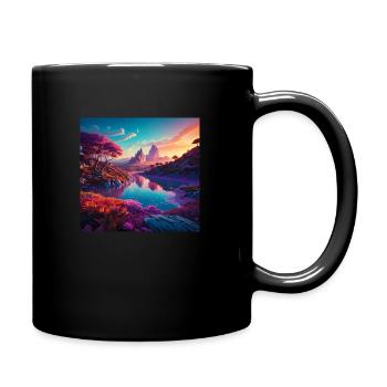 Un paysage féérique et mystique - Mug uni - noir - Droite