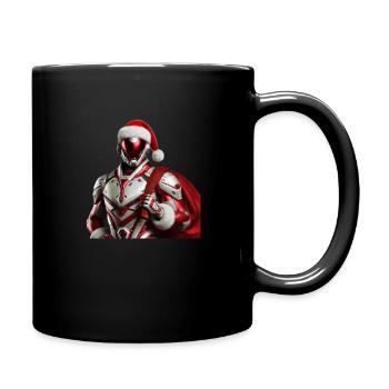 Futuristic Santa Claus – Moderner Weihnachtsmann - Tasse einfarbig - Schwarz - Rechts