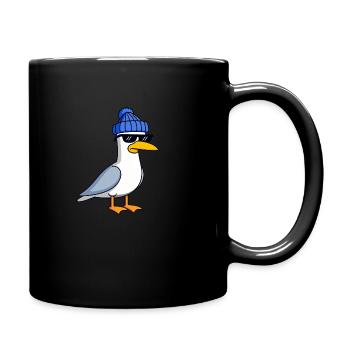 Bad Boy Seagull Bleu Bonnet Bonnet Lunettes de soleil - Mug uni - noir - Droite