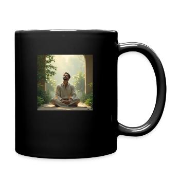 DrachenqodeMAN - Tasse einfarbig - Schwarz - Rechts