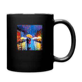 Lumières de la nuit - Mug uni - noir - Droite