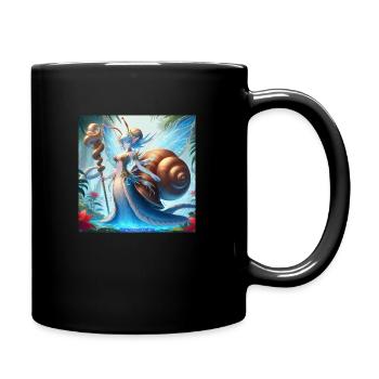 QueenSnails01 - Full Colour Mug - black - Right