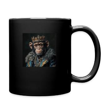 King Monkey I. - Full Colour Mug - black - Right