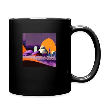 Desert in the Dawn - Full Colour Mug - black - Right