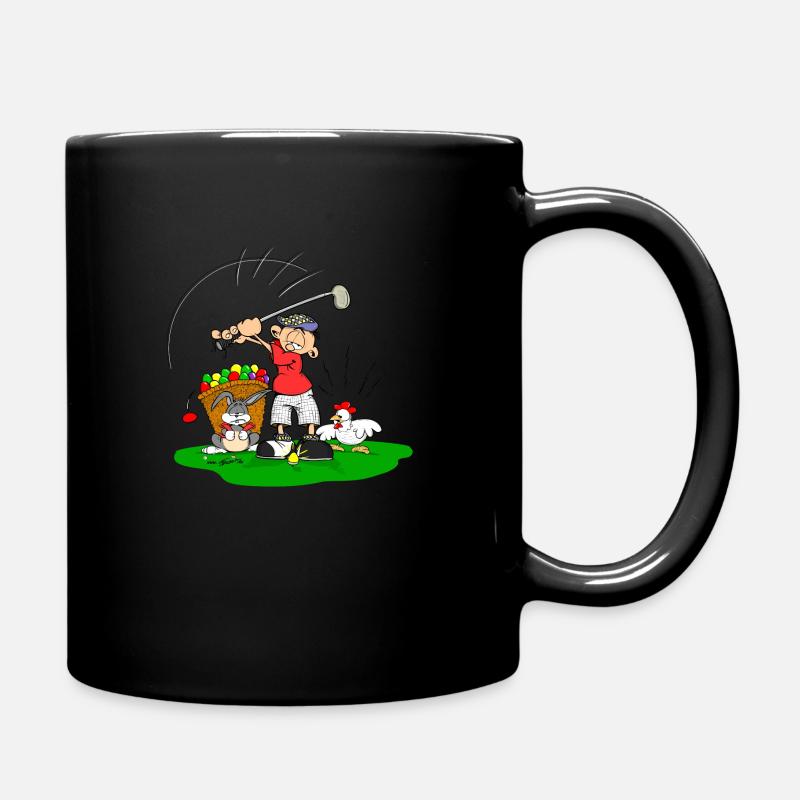 Golfer - Tasse einfarbig - Schwarz