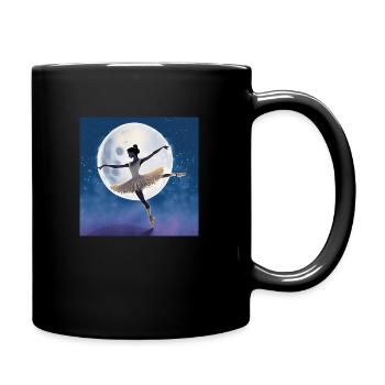 Präzision der Bewegung - Tasse einfarbig - Schwarz - Rechts