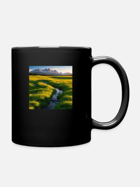 natur - Tasse einfarbig - Schwarz
