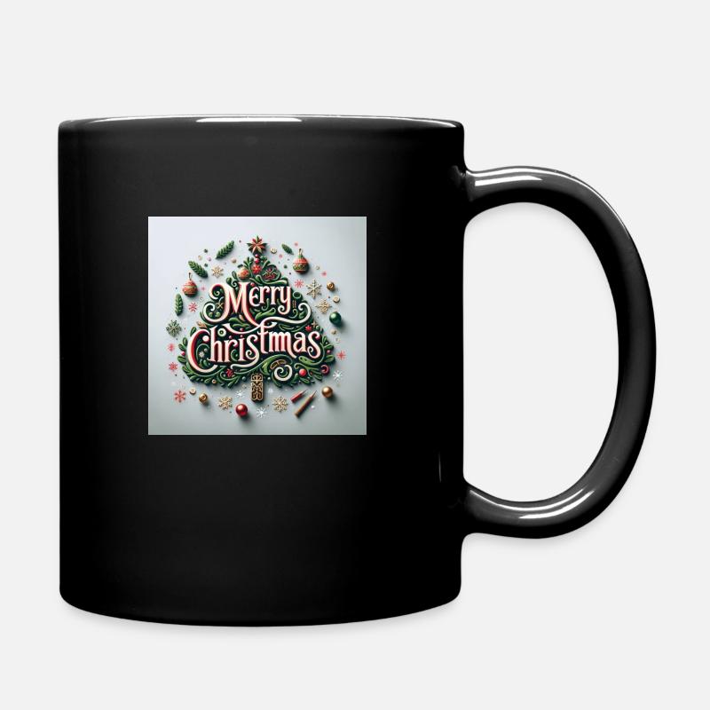 Christmas Merry - Tasse einfarbig - Schwarz