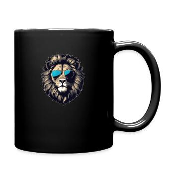 Nuances de la jungle - Mug uni - noir - Droite
