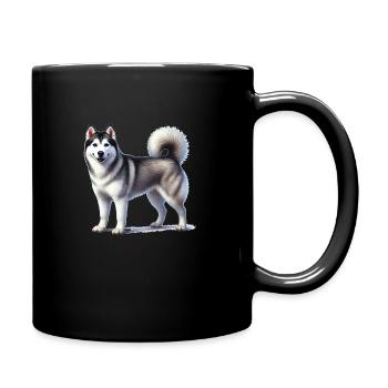 Husky - Full Colour Mug - black - Right