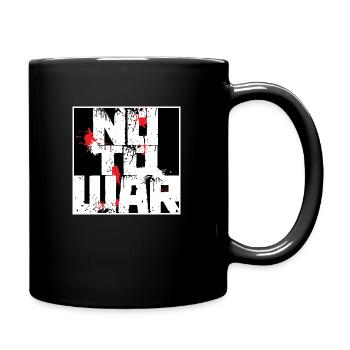 Frieden und Einigkeit - Tasse einfarbig - Schwarz - Rechts