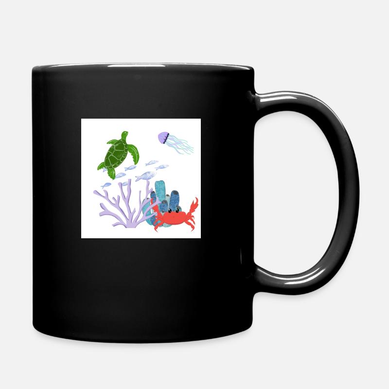 Récif corallien - Mug uni - noir