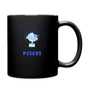 Pisces - Full Colour Mug - black - Right