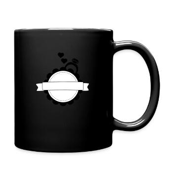 Logo mariage - Mug uni - noir - Droite