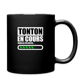 TONTON(veuillez patienter) - Mug uni - noir - Droite