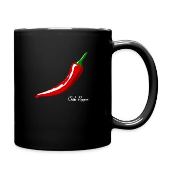Chili Pepper For Black Shirts - Tasse einfarbig - Schwarz - Rechts