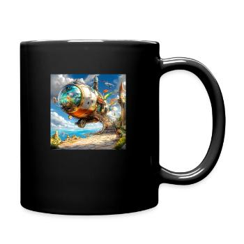 drachenqodePEGEMIN - Tasse einfarbig - Schwarz - Rechts