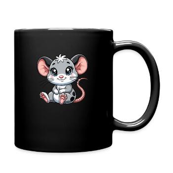Baby mouse - Full Colour Mug - black - Right