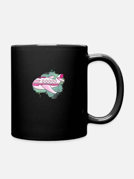 Avion - Mug uni - noir
