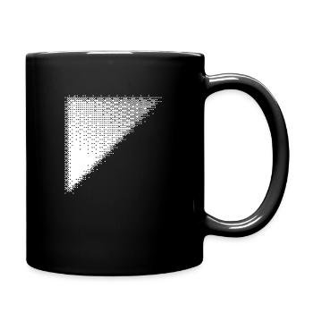 Conception de bitmap triangulaire - Mug uni - noir - Droite