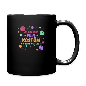 Costume de carnaval Carnaval - Mug uni - noir - Droite