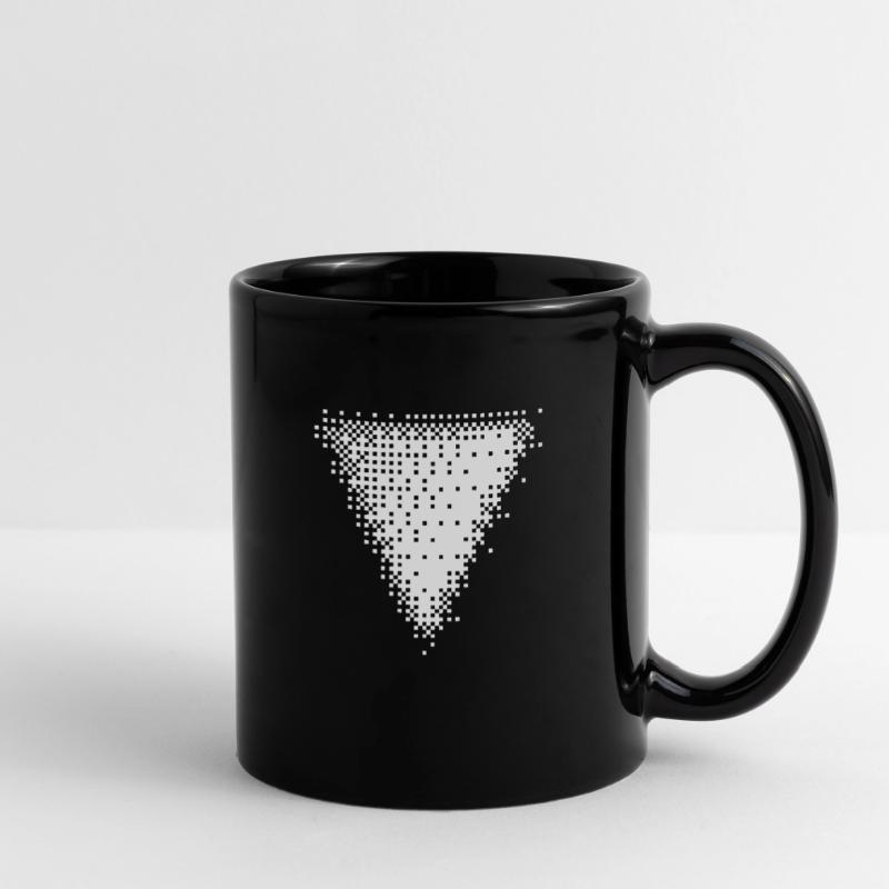 geometric triangle bitmap shape Full Colour Mug