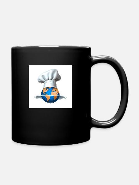 🌍 Cooking Without Borders – Global Cuisine 🍳 - Full Colour Mug - black