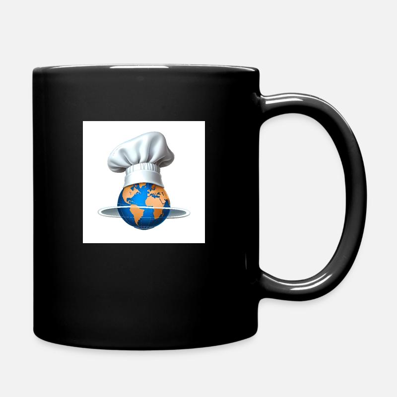 🌍 Cuisiner sans frontières – Cuisine 🍳 du monde - Mug uni - noir