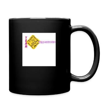 Rücken Liegen - Tasse einfarbig - Schwarz - Rechts