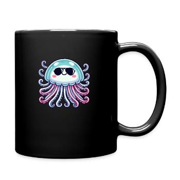 Lunettes de soleil Jellyfish Comic - Mug uni - noir - Droite