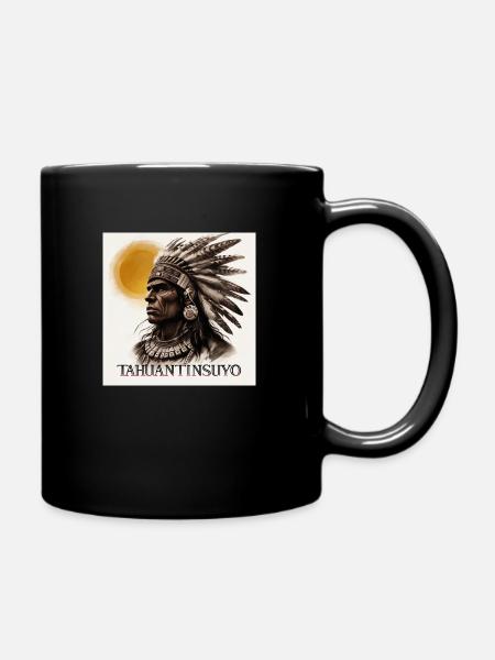 Indigenous Figure - Tasse einfarbig - Schwarz