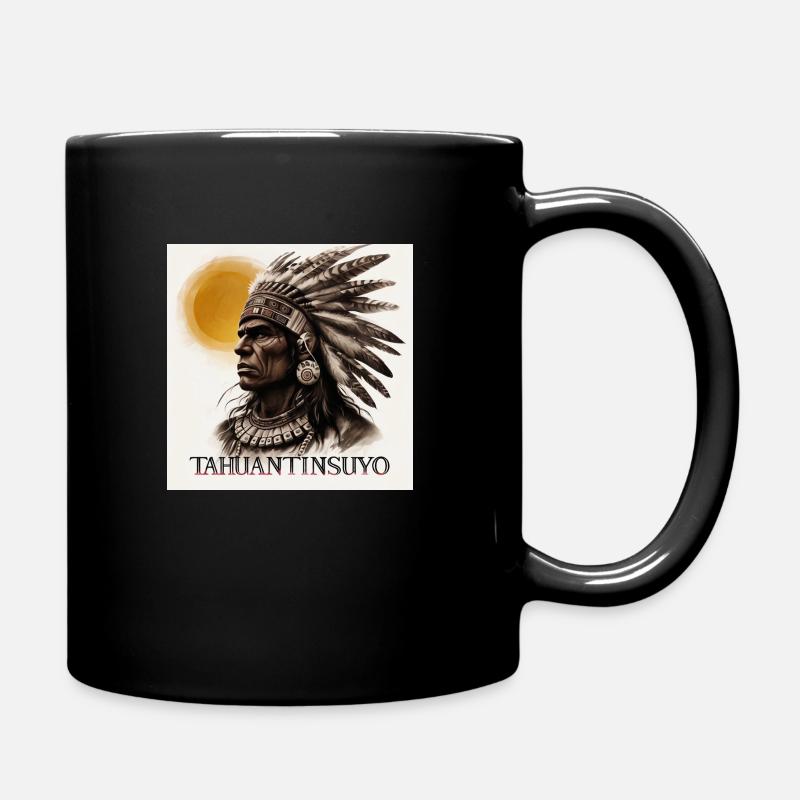 Indigenous Figure - Tasse einfarbig - Schwarz