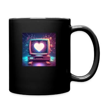 L’amour de la technologie rétro - Mug uni - noir - Droite