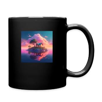 Dreamy Island Retreat - Full Colour Mug - black - Right