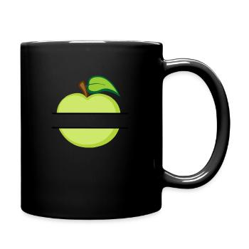 Apple banner - Full Colour Mug - black - Right