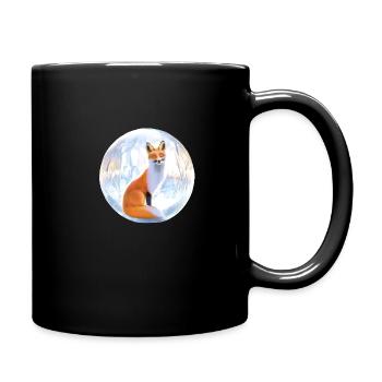 Winterfuchs. - Tasse einfarbig - Schwarz - Rechts