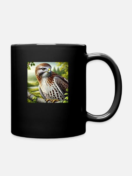 Hawk - Tasse einfarbig - Schwarz