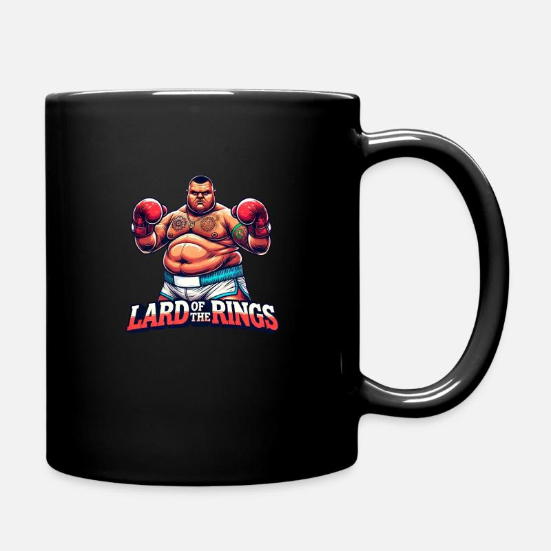 Saindoux des Anneaux Boxer Couleur - Mug uni - noir