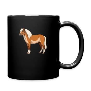 Haflinger bangs réel - Mug uni - noir - Droite