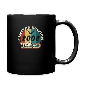 Jahrgang 2009 Retro - Bestseller - Tasse einfarbig - Schwarz - Rechts