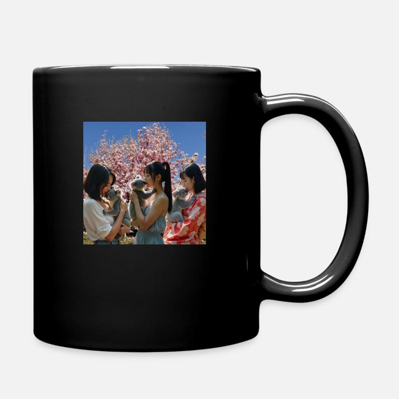 FEMMES JAPONAISES caresse KOALA - Mug uni - noir