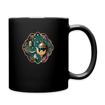 Ramadan Gift Eid Mubarak Islam Allah Muslim - Full Colour Mug - black - Right